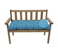 Cuscino per panca da esterno, impermeabile, di ricambio, per sedia a dondolo, mobili da giardino, patio, panca in metallo e legno (blu, 120 x 50 cm)