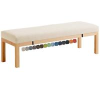 Cuscino Per Panca Da Esterno Interno, Cuscino Per Sedie, Cuscini Giardino, Cuscino Per Sedia Cucina Rimovibile Per Panche Da Giardino Balcone Loft Altalena Patio(Beige,50x55x3cm)