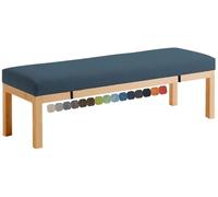 Cuscino Per Panca Da Esterno Interno, Cuscino Per Sedie, Cuscini Giardino, Cuscino Per Sedia Cucina Rimovibile Per Panche Da Giardino Balcone Loft Altalena Patio(Grigio Blu,120x45x3cm)