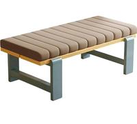 Cuscino per Panca da Esterno/Interno - Lavabile Rimovibile,2/3 Posti Velluto Cuscini Per Sedia,Cuscino per Panca da Giardino,per Divano Davanzale Interno ed Esterno(Milk coffee color,90x45x5cm)