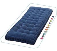 Cuscino per panca da esterno, per dondolo da portico, ispessito, schienale da 1-3 posti, 101,6-152,4 cm, per mobili da patio, colore blu jeans, cuscino da giardino per prato e amaca (80 x 30 cm)