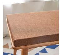 Cuscino per panca da giardino, antiscivolo per sedia a 2-3 posti, materasso di ricambio per mobili da esterno, patio, finestra della baia, panca lunga da bazar (120 x 35 cm, marrone)
