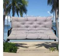 Cuscino per panca da giardino Cuscini per altalena addensati per esterni con schienale Cuscino impermeabile da 2/3 posti per divano per mobili da giardino navy blue