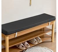 Cuscino per panca da giardino e patio, impermeabile, in ecopelle, comodo cuscino per divano a 2, 3, 4 posti, pianoforte e sedia da pranzo, con lacci di fissaggio