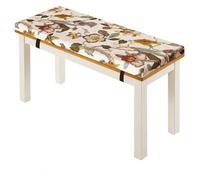 Cuscino per panca da giardino, lavabile, per esterni e interni, antiscivolo, rimovibile, per davanzale, patio e altalena, 110 x 55 cm x 5 cm di spessore, colore: cachi