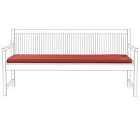 Cuscino per panca da giardino rosso mattone 169 x 50 cm Vivara