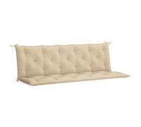 Cuscino per Panca da Giardino, Set di 2, Cuscino per Sedile/per Schienale/per Tappezzeria per Panca da Giardino, Tessuto Oxford (beige 180 cm) (180cm)