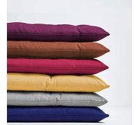 Cuscino per Panca da Giardino Spesso 8 cm, 100/120 cm, Cuscino Rettangolare in Cotone per 2/3 posti, per mobili da Giardino da Esterno/Interno, Grigio (165x50 cm)