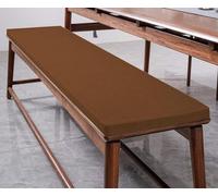 Cuscino per panca da interni ed esterni, 100 x 35 x 3 cm, sfoderabile e lavabile, in schiuma ad alta resilienza, antiscivolo, per patio, giardino, divano, finestra a bovindo, colore: cachi