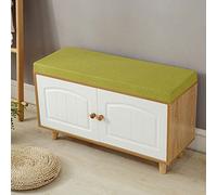 Cuscino per panca da interni ed esterni, spessore 5 cm, 130 x 35 cm, colore verde, perfetto per ingresso, divano, mobili da giardino, sala da pranzo, impermeabile e confortevole