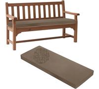 Cuscino per Panca da Interno Esterno 120 x 40 80x40 100x50 110 x 40, Fodera Rimovibile e Lavabile, Base Antiscivolo, per Interni ed Esterni - Giardino, Terrazzo, Finestra(Caffè,110x45cm/43x18in)