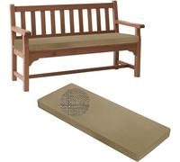 Cuscino per Panca da Interno Esterno 120 x 40 80x40 100x50 110 x 40, Fodera Rimovibile e Lavabile, Base Antiscivolo, per Interni ed Esterni - Giardino, Terrazzo, Finestra(Cachi,110x45cm/43x18in)