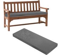 Cuscino per Panca da Interno Esterno 120 x 40 80x40 100x50 110 x 40, Fodera Rimovibile e Lavabile, Base Antiscivolo, per Interni ed Esterni - Giardino, Terrazzo, Finestra(Grigio,110x45cm/43x18in)