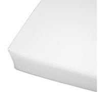 Cuscino per panca in pelle PU con cerniere, resistente all'acqua, 5 cm di spessore per sedia da pranzo, sedia da giardino, panca da giardino (bianco, 60 x 35 x 5 cm)