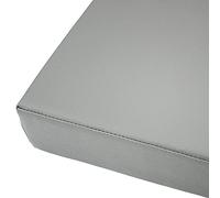 Cuscino per panca in pelle PU con cerniere, resistente all'acqua, 5 cm di spessore per sedia da pranzo, sedia da pranzo, sgabello da giardino, panca da giardino (grigio, 90 x 45 x 5 cm)