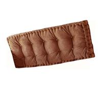 Cuscino per panca in peluche per interni ed esterni, spesso trapuntato, per divano e giardino, marrone, 150 x 60 cm, perfetto per patio, finestra a bovindo e comfort