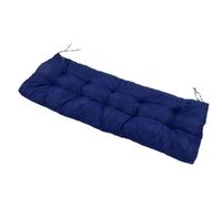Cuscino per Panca in Poliestere Resistente Al Sole e Alla Pioggia, Design Trapuntato, a 2 Posti, per Kit da Ponte (blu navy)