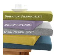 Cuscino per Panca Personalizzato, Sedia da Giardino Cuscino, Cuscini per Mobili in Legno per Interni, Cuscini per Divano con Rivestimento Sfoderabile, per Finestra a Baia, Patio (Spessore 8cm)