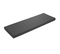 Cuscino per panca sleepling, grigio scuro, 110 x 40 cm, cuscino per panca, cuscino per davanzale, copertura lavabile, fondo antiscivolo, prodotto nell'UE