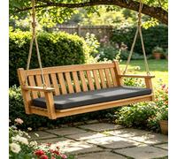 Cuscino per Panca Spesso e Morbido Fondo Antiscivolo 20x120cm Grigio Scuro | Cuscino Per Panca Da Giardino Rivestimento Rimovibile Dimensioni Personalizzato Per Uso Esterno In Giardino, Balcone