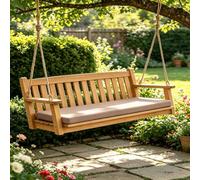 Cuscino per Panca Spesso e Morbido Fondo Antiscivolo 20x270cm Cachi | Cuscini Da Esterno Spessore 5Cm Doppio Antiscivolo Altamente Elastico Per Giardino, Cucina, Sala Da Pranzo