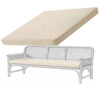 Cuscino per Panchina da Esterno Impermeabile 80% 110x40 120x40 110x50 140x60 120 130 150, Cuscini per Panca Interno, Spesso 5cm, Giardino, Patio, Cucina, Sala da Pranzo(Beige,110x45 cm 43x18 in)