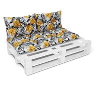 Cuscino per panchina da giardino, adatto per sedia costruita con bancali, set da 60 x 120 cm + 2 x 40 x 60 cm (05)