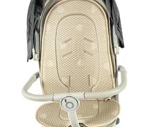 Cuscino per passeggino in cotone ventilato con retro antiscivolo per modelli globali, lavabile in lavatrice