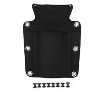 Cuscino per Piattaforma Subacquea in Nylon - Supporto Ergonomico per BCD Tech Diving, Compatibile con OMS HOLLIS HALCYON, con Sacca Elastica e Viti in Nylon (Nera)