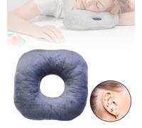 Cuscino per piercing all'orecchio con foro per indossare orecchini e