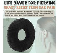 Cuscino per piercing all'orecchio con foro per l'orecchio, versatile,