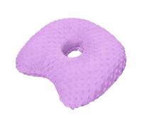 Cuscino per Piercing All'orecchio, Cuscino per Dormire di Lato con Fori, Protezione Protettiva per Il Supporto del Collo Curvo Traspirante Multius, Viola