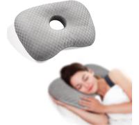 Cuscino per piercing all'orecchio per dormire sul fianco, ciambella,