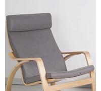 Cuscino Per Poltrona Poang Chair, 1 Pezzo Di Ricambio Per Cuscino Morbido Con Rivestimento Rimovibile Cuscino Per Poltrona Poang in Cotone Antiscivolo A Dondolo, Imbottitura Spessa,Grigio