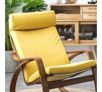 Cuscino Per Poltrona Poang Chair, 1 Pezzo Di Ricambio Per Cuscino Morbido Con Rivestimento Rimovibile Cuscino Per Poltrona Poang in Cotone Antiscivolo A Dondolo, Imbottitura Spessa,Giallo