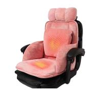 Cuscino Per Poltrona Riscaldato, Riscaldamento Del Sedile, Cuscinetto Riscaldante, Scalda Schiena, Con Supporto Lombare, Interruttore Intelligente(Pink)