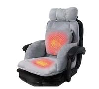 Cuscino Per Poltrona Riscaldato, Riscaldamento Del Sedile, Cuscinetto Riscaldante, Scalda Schiena, Con Supporto Lombare, Interruttore Intelligente(Gray)
