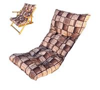 CUSCINO PER POLTRONA SEDIA SDRAIO RELAX TESSUTO IN LEGNO IMBOTTITO RECLINABILE