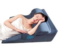 Cuscino per Reflusso Acido per Dormire, Cuscino A Cuneo per Dormiente Laterale/Posteriore per Post Intervento Chirurgico/Dolore al Collo/Riduzione Dell'affaticamento, Cun, Blue, 65x75x25cm