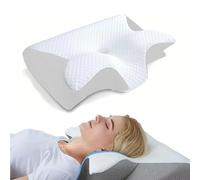 Cuscino per russare per apnea notturna, cuscino cervicale ergonomico in memory foam con copertura traspirante per chi dorme sul fianco, schiena e stomaco, segreto per dormire meglio