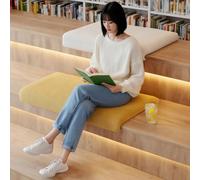 Cuscino per Scale da Interno in Tessuto di Velluto Teddy, Schiuma ad Alta Densità, Antiscivolo, Impermeabile, per Gradini Stadio Tribuna Finestra a Bovindo Panca Mobili(K,40x30 cm/15.7x11.8 in)