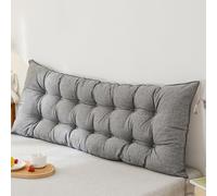 Cuscino per schienale a letto triangolare, cuscino ergonomico di supporto lombare Cuscino per la lettura, coperchio morbido in pile con tasca laterale, supporto per la testata comoda per il divano del