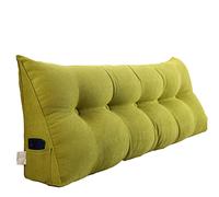 Cuscino per schienale triangolare per testiera, grande doppio cuscino da lettura per letto matrimoniale, cuscino per divano letto con cuneo, cuscino con rivestimento rimovibile