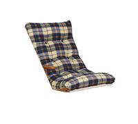 Cuscino per sdraio dondolo poltrona relax imbottito - stile scozzese Blu