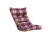 Cuscino per sdraio dondolo poltrona relax imbottito - stile scozzese Bordeaux