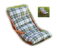 Cuscino per sdraio dondolo poltrona relax imbottito - stile scozzese Verde