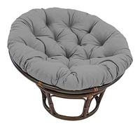 Cuscino per sedia, 80 x 80 cm, rotondo, per uso interno/esterno, grigio, cuscino per tavolo e sedia, perfetto per rilassarsi o distogliere lo spazio