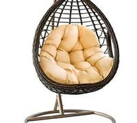 Cuscino per sedia a dondolo, cuscino di ricambio per sedia a uovo, cuscini di ricambio per altalena da interni, morbidi e spessi e confortevoli, per campeggio, cortile, giardino