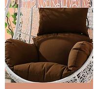 Cuscino per sedia a dondolo， Cuscino e imbottitura di ricambio for sedia amaca, cuscini for a cestino Haning ultra spessi(Coffee)