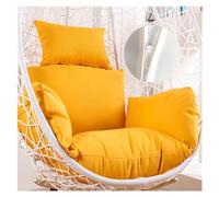 Cuscino per sedia a dondolo, Cuscino for altalena, Cuscino for sedia sospesa da esterno Soffice, Fodera sostitutiva for cuscino sospeso, Cuscino for sedia amaca con poggiatesta e braccioli(Yellow)